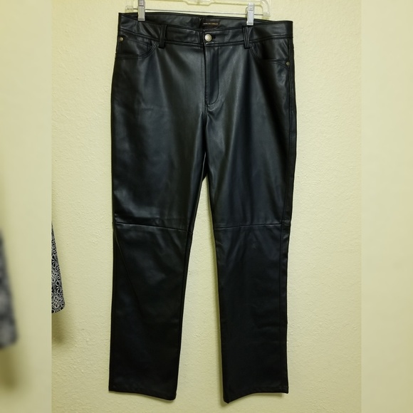 dana buchman leather pants